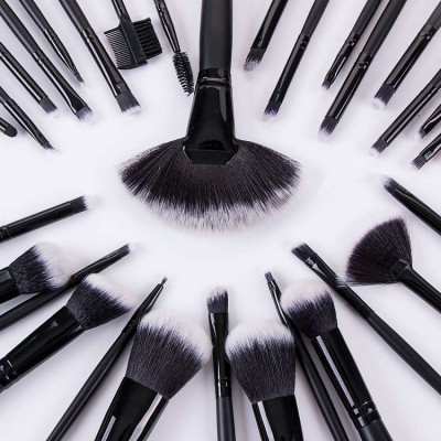 High Quality Cosmetic 32pcs Luxury Soft Synthetic Natural Hair Makeup Brushes  Foundation Eyebrow Professional Make Brush Set