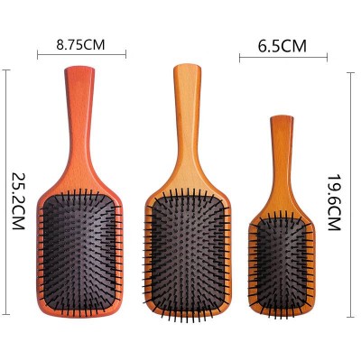 Thin Long Curly Hair Health Detangler Tail Comb Paddle Hair Brushes