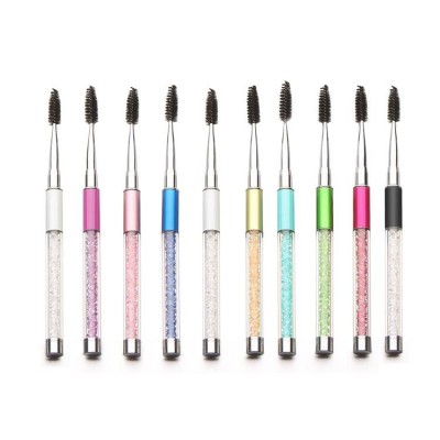 Makeup Tools Transparent Rhinestone Diamond Tube Eyelash Extension Brush Mascara Applicator Wand