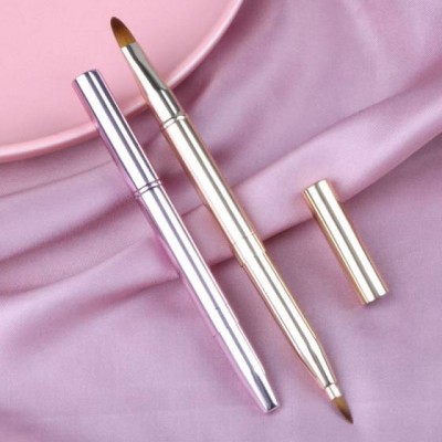 Dual End Lip Retractable Lipstick Eyeshadow Foundation Makeup Brush