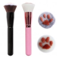 High Quality New Arrival Cat Paw Foundation Brush Synthetic Hair Flat Makeup Brushes