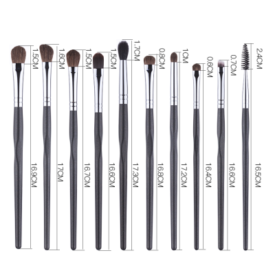 Pony Hair Eyeshadow Makeup Brush Set Eye Makeup Brushes Professional makeup brush set private label