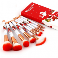 Christmas Gift Cosmetic Makeup Brushes 10pcs Oem Accept Beauty Product Maquillaje