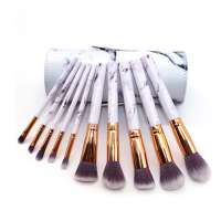 Popular Marble Beauty Application Setting Cosmetics Daily Beauty Use 10pcs Makeup Brushes Customized Package High End Quality