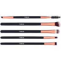 Wholesale 5 Different Eyeshadow Eyebrow Eyelash Eyeliner Brush Applicator Makeup Cosmetic Brushes Beauty Tool Kits