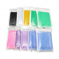 100pcs Brush Eyelash Extension Cleanser Disposable Individual Applicators Eyelash Extension Micro Brushes